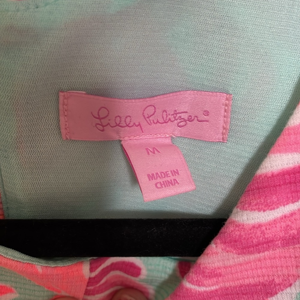 Lily Pulitzer Teal Floral Print Dress - Picture 7 of 8